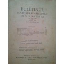 Buletinul societatii politecnice din Romania