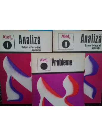 Analiza. Calcul diferentail. Calcul integral 3 vol