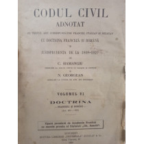 Codul civil adnotat, vol. VI