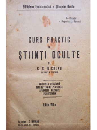 Curs practic de stiinti oculte