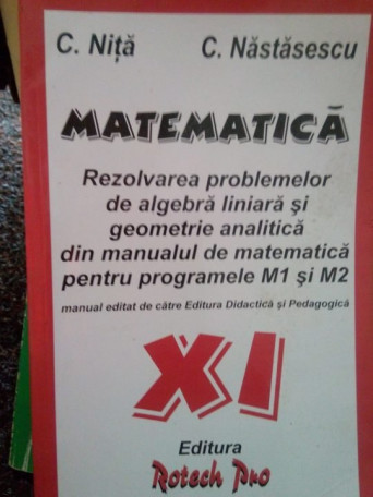 Matematica clasa XI