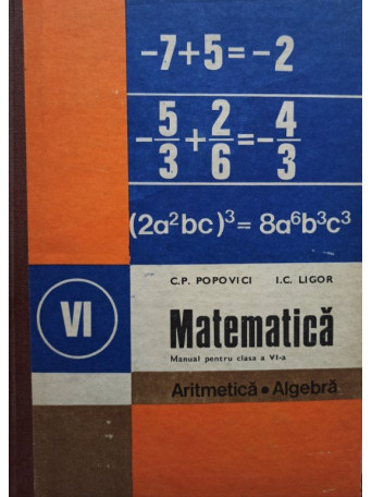 Matematica - Manual pentru clasa a VIa