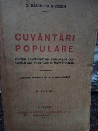 Cuvantari populare