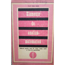 Elemente de analiza matematica