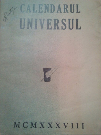 Calendarul universul anul 1938