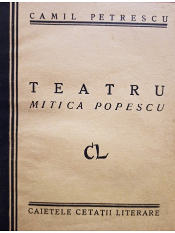 Teatru - Mitica Popescu (semnata)