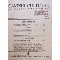 Caminul Cultural, anul III, nr. 5, mai 1937