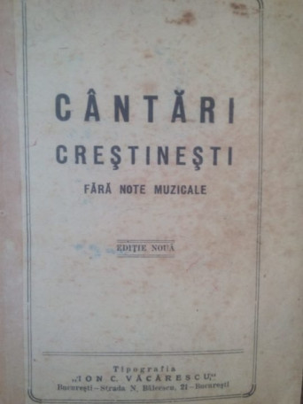 Cantari crestinesti fara note muzicale