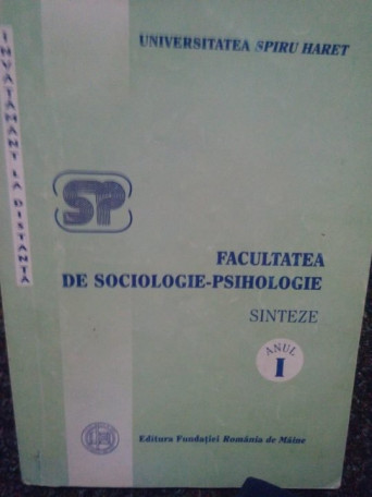 Facultatea de Sociologiepsihologie