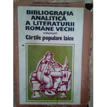 Bibliografia analitica a literaturii romane vechi, vol. 1