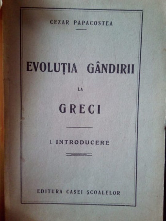 Evolutia gandirii la greci