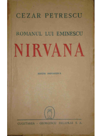 Nirvana. Romanul lui Eminescu