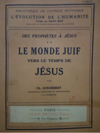 Le monde juif vers le temps de jesus