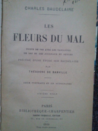 Les fleurs du mal