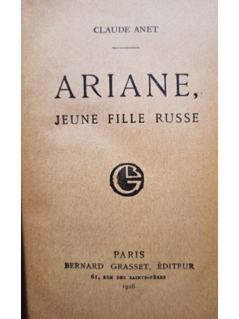 Ariane, jeune fille russe