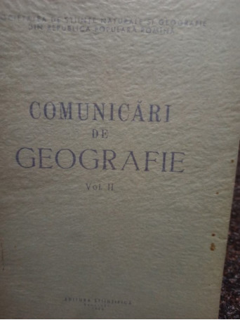 Comunicari de geologie, vol. II - 1963 - Brosata