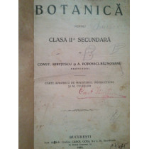 Botanica pentru clasa a IIa secundara