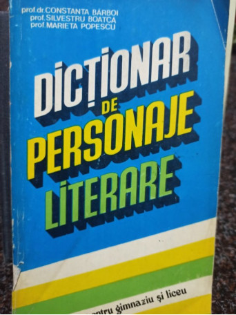 Dictionar de personaje literare