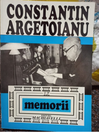 Memorii, vol. IX, partea a VIIIa