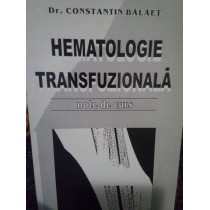 Hematologie transfuzionala