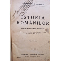 Istoria romanilor pentru clasa a VIII-a secundara