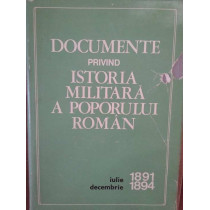 Documente privind istoria militara a poporului Roman 18911894