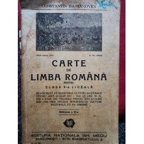 Carte de limba romana pentru clasa a Va liceala, editia a VIa