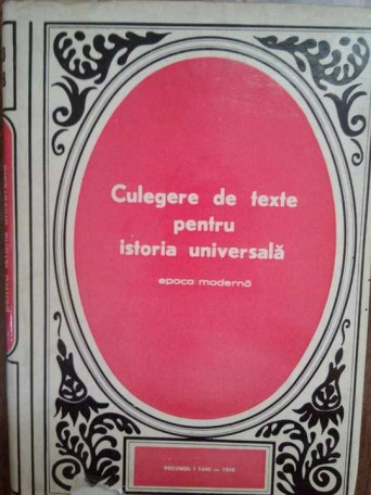 Culegere de texte pentru istoria universala