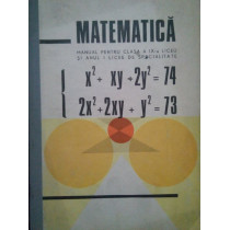 Matematica. Manual pentru clasa a IXa