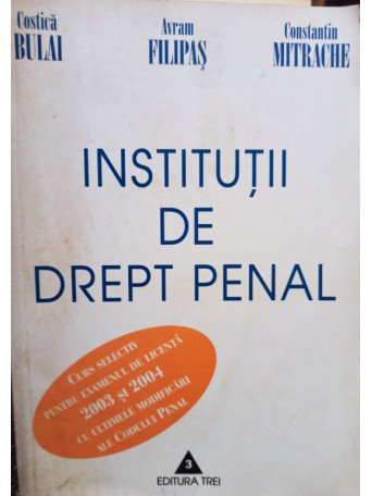 Institutii de drept penal