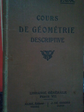 Cours de geometrie descriptive