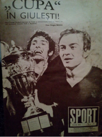 Cupa in Giulesti! Revista Sport, nr. 7 iulie 1975