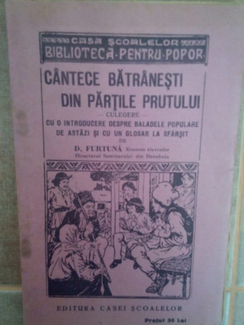 Cantece batranesti din partile prutului