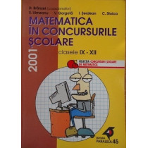 Matematica in concursurile scolare Clasele IXXII