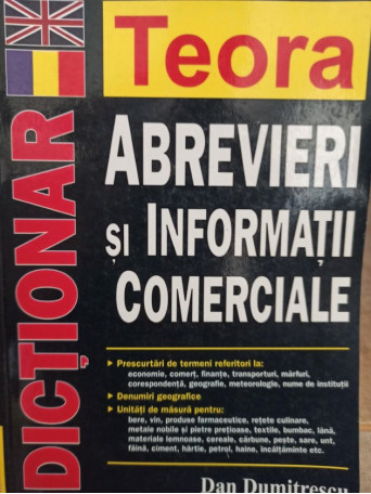 Dan Dumitrescu - Dictionar englez-roman de abrevieri si informatii comerciale - 2002 - Brosata