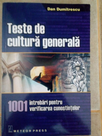 Teste de cultura generala