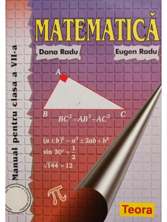 Matematica. Manual pentru clasa a VII-a