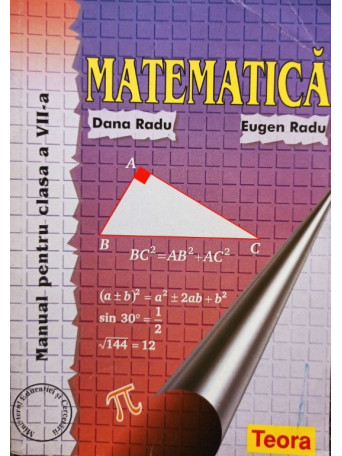 Matematica. Manual pentru clasa a VII-a