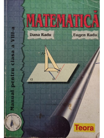 Matematica - Manual pentru clasa a VIIIa