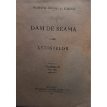 Dari de seama ale sedintelor, vol. XI