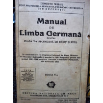 Manual de limba germana pentru clasa a Va secundata de baieti si fete