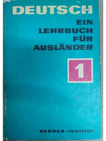 Deutsch ein lehrbuch fur auslander