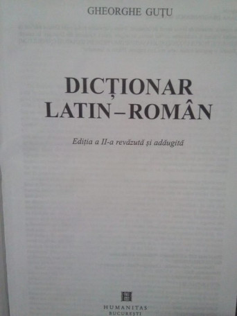 Dictionar latin