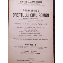 Principiile dreptului civil roman, vol. II