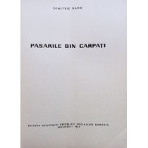 Pasarile din Carpati