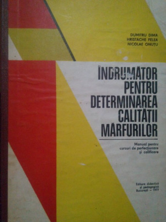 Indrumator pentru determinarea calitatii marfurilor