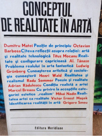 Conceptul de realitate in arta