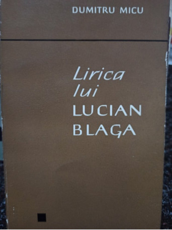 Lirica lui Lucian Blaga