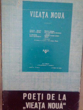 Poeti de la "vieata noua"