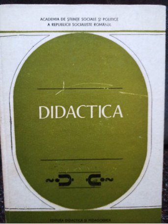 Dumitru Salade - Didactica - 1982 - Cartonata